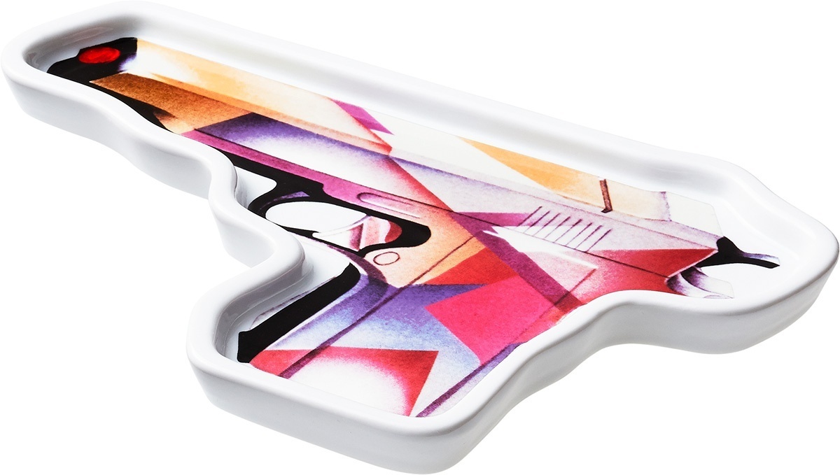 Ceramic Mendini Gun Tray